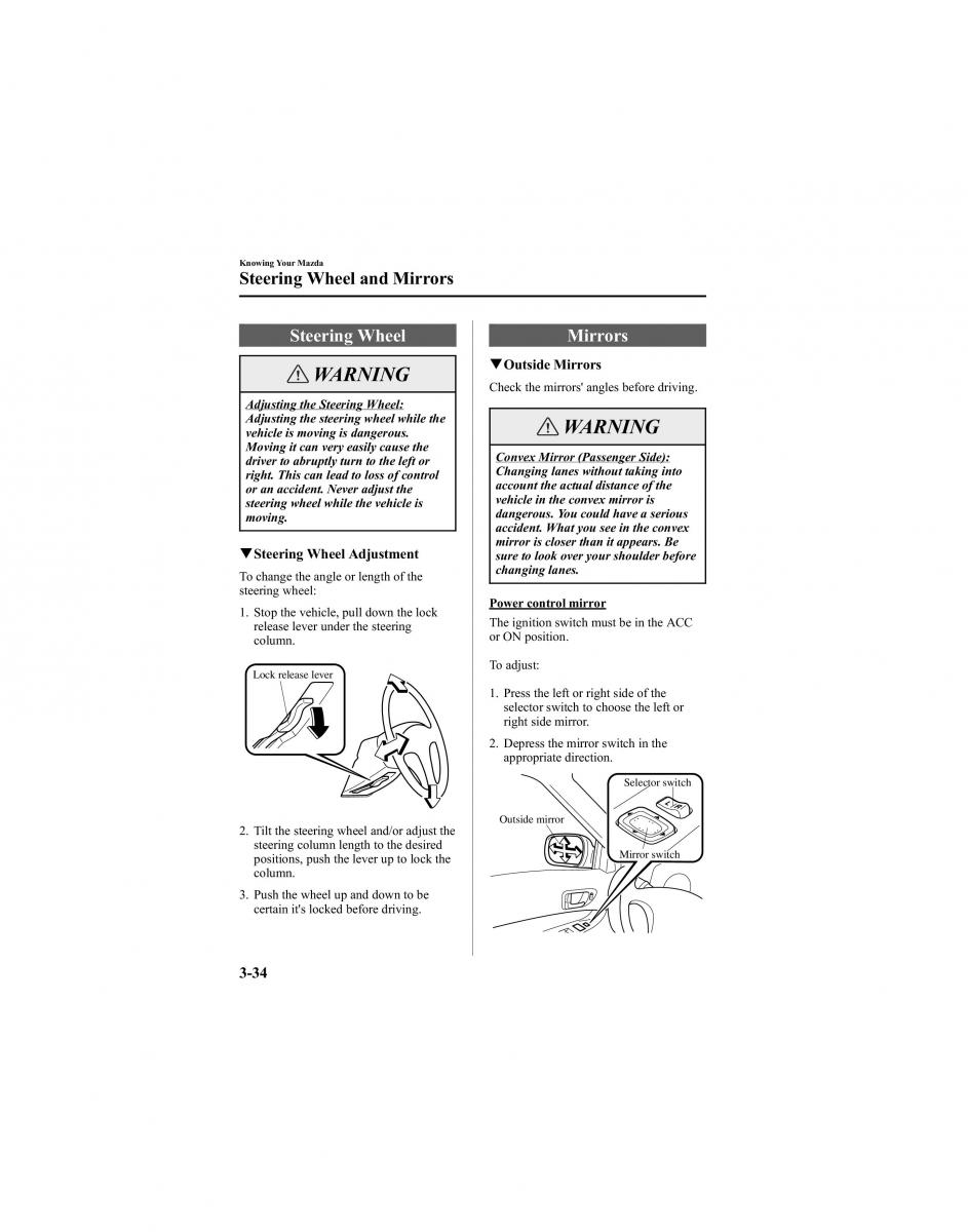 Mazda 6 I 1 Atenza owners manual / page 110