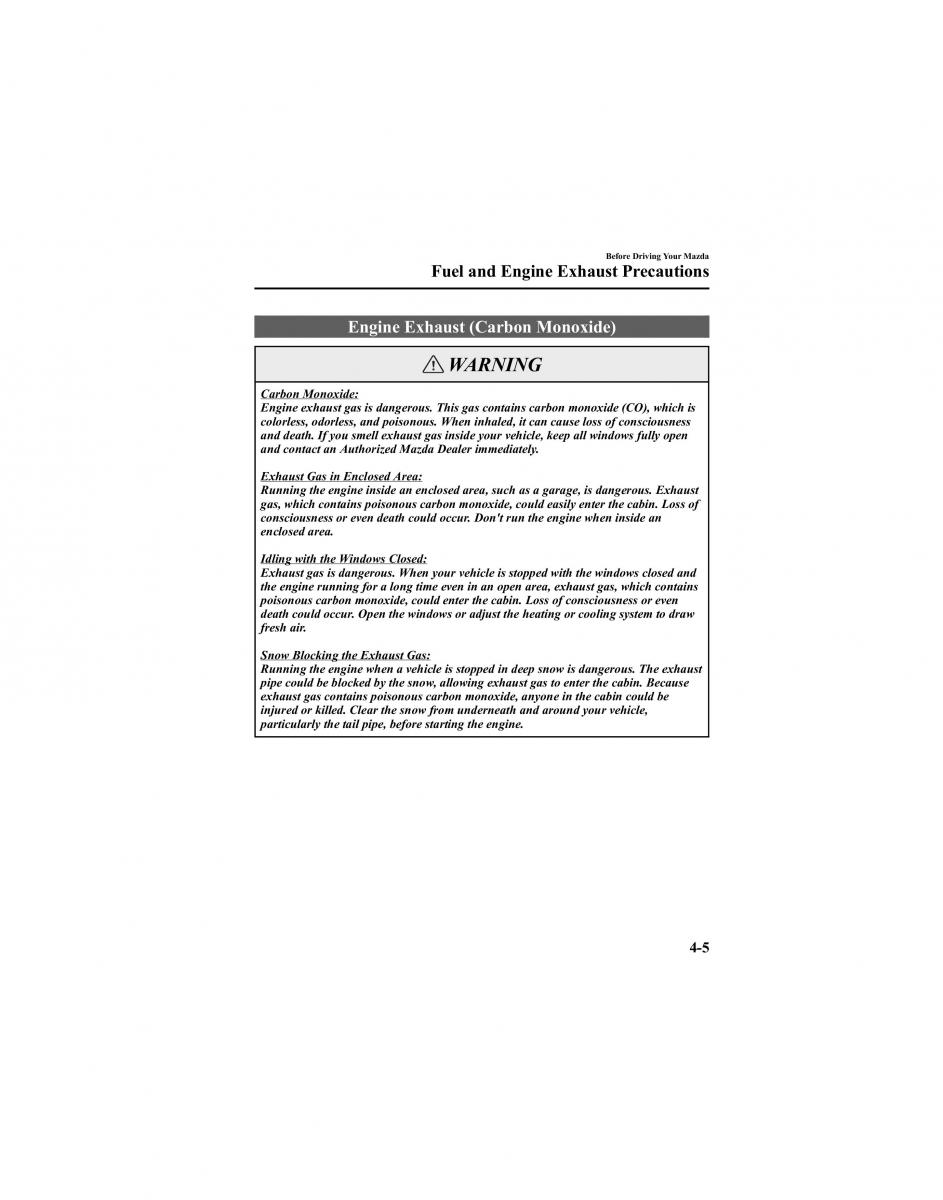 Mazda 6 I 1 Atenza owners manual / page 117