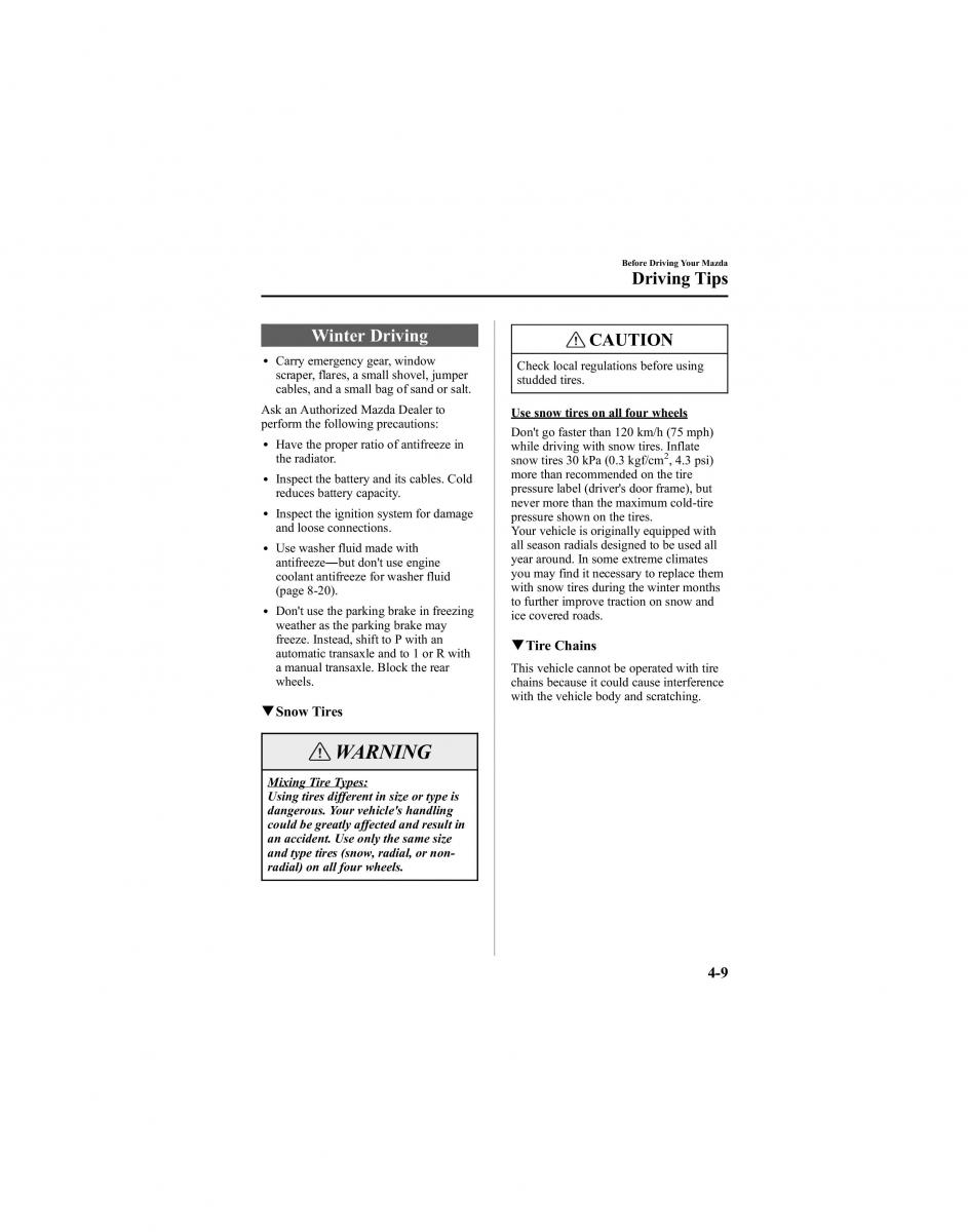 Mazda 6 I 1 Atenza owners manual / page 121