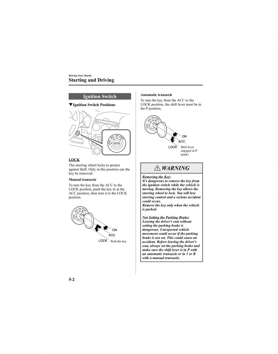 Mazda 6 I 1 Atenza owners manual / page 126