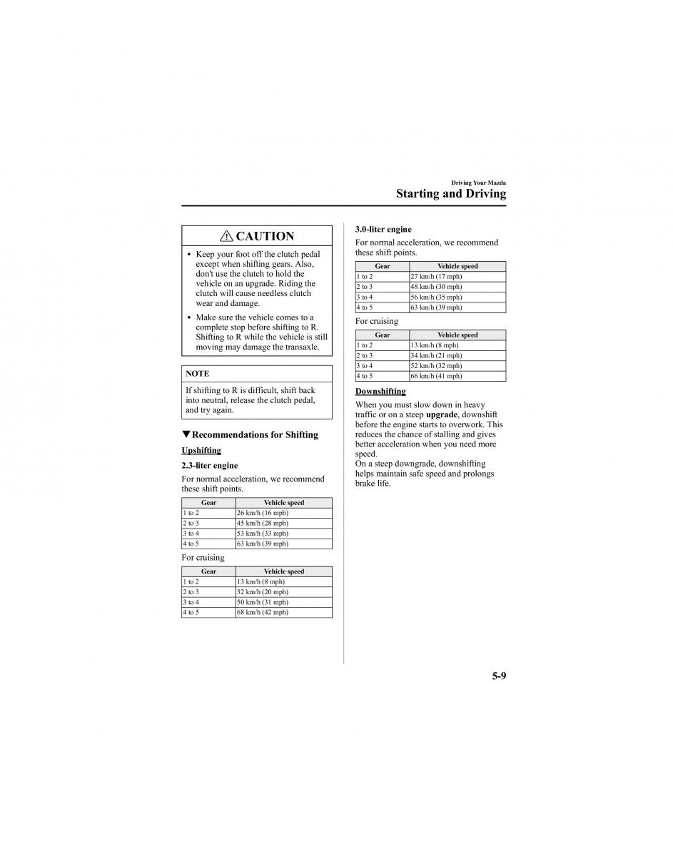 Mazda 6 I 1 Atenza owners manual / page 133