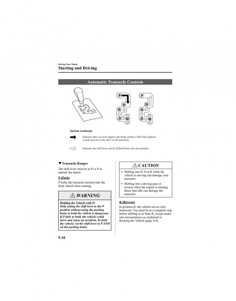 Mazda 6 I 1 Atenza owners manual / page 134