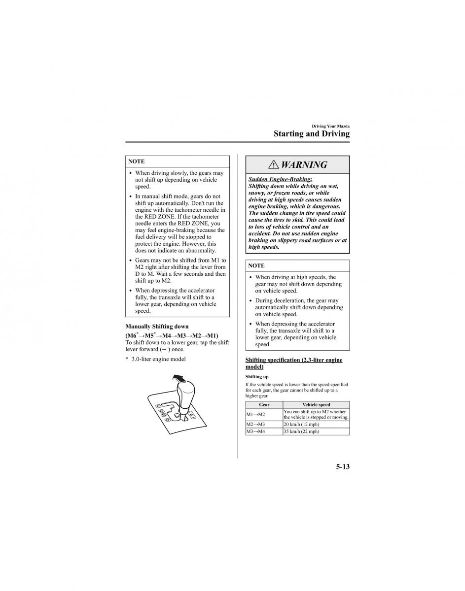 Mazda 6 I 1 Atenza owners manual / page 137