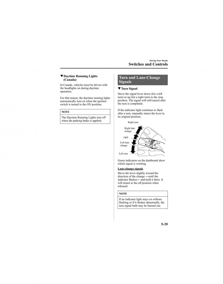 Mazda 6 I 1 Atenza owners manual / page 163
