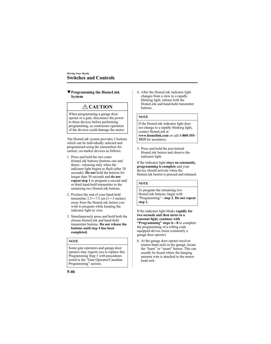 Mazda 6 I 1 Atenza owners manual / page 170