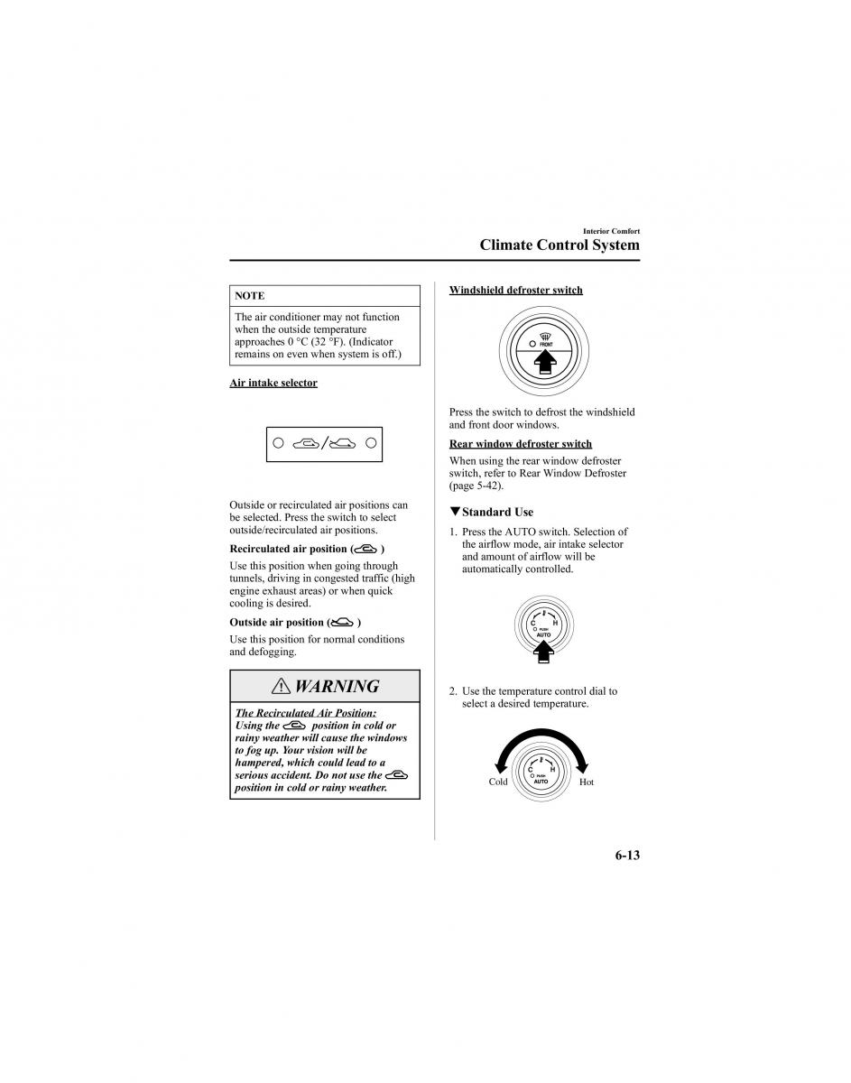 Mazda 6 I 1 Atenza owners manual / page 185