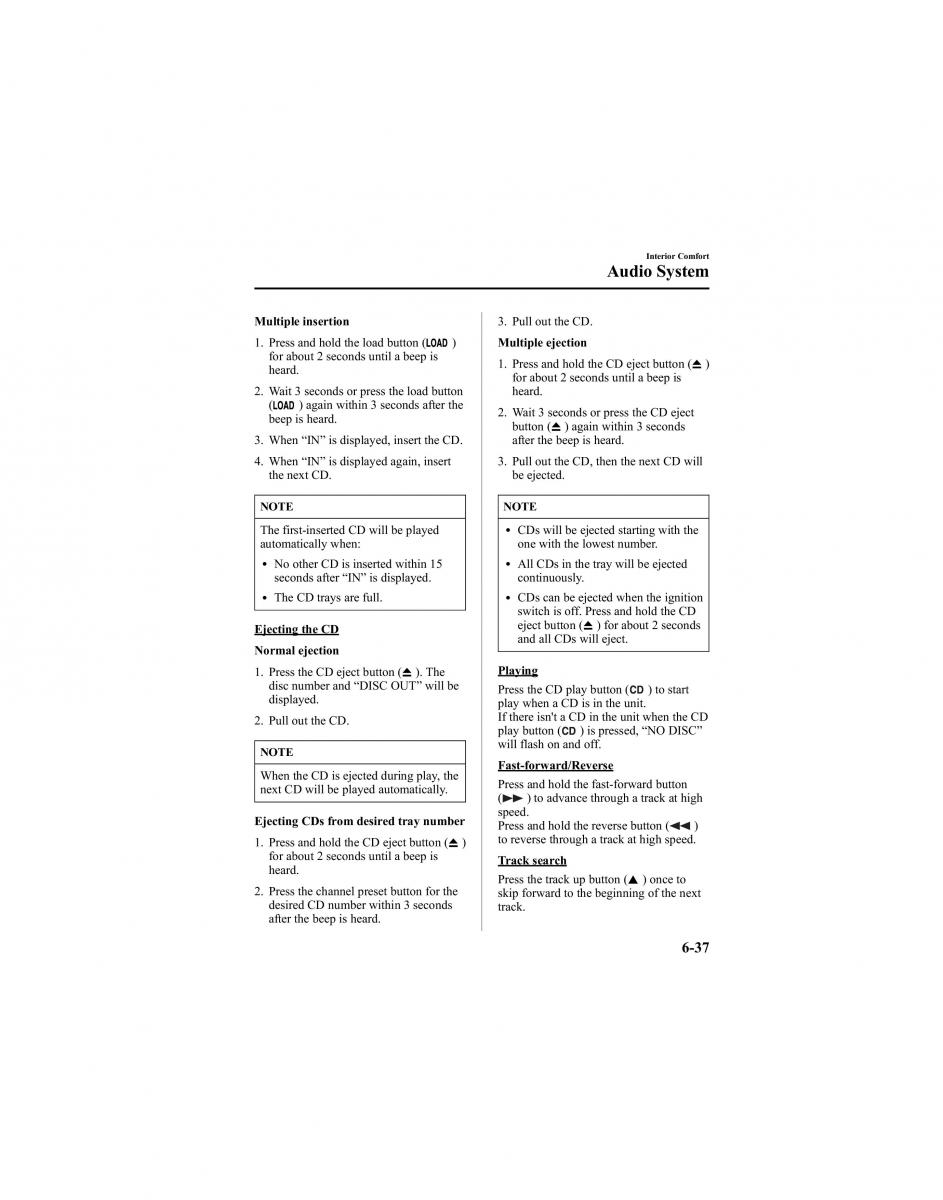 Mazda 6 I 1 Atenza owners manual / page 209