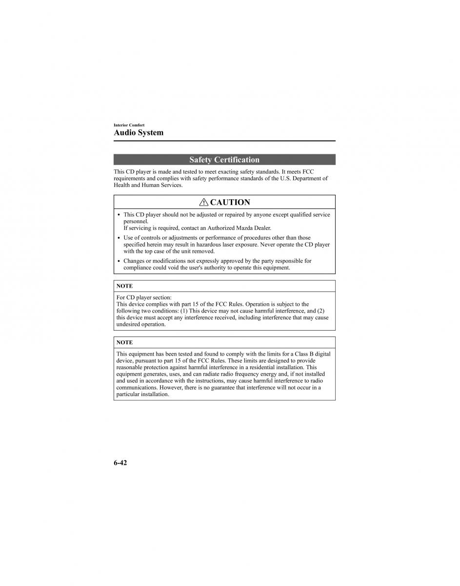 Mazda 6 I 1 Atenza owners manual / page 214