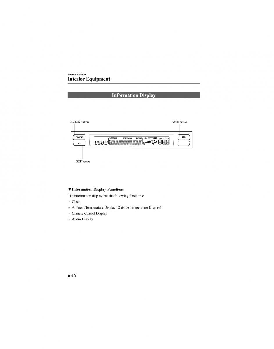 Mazda 6 I 1 Atenza owners manual / page 218