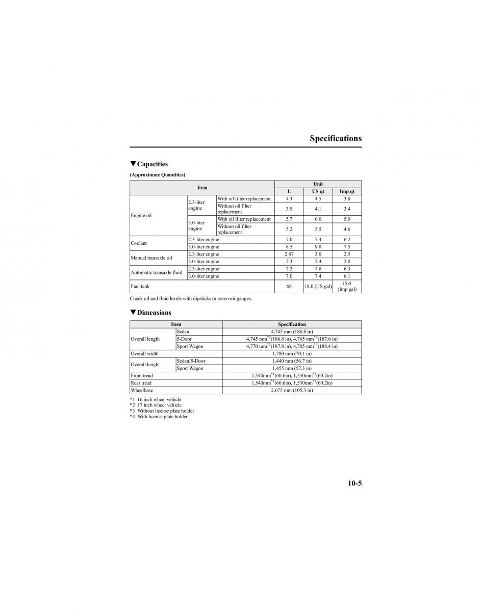 manual  Mazda 6 I 1 Atenza owners manual / page 329