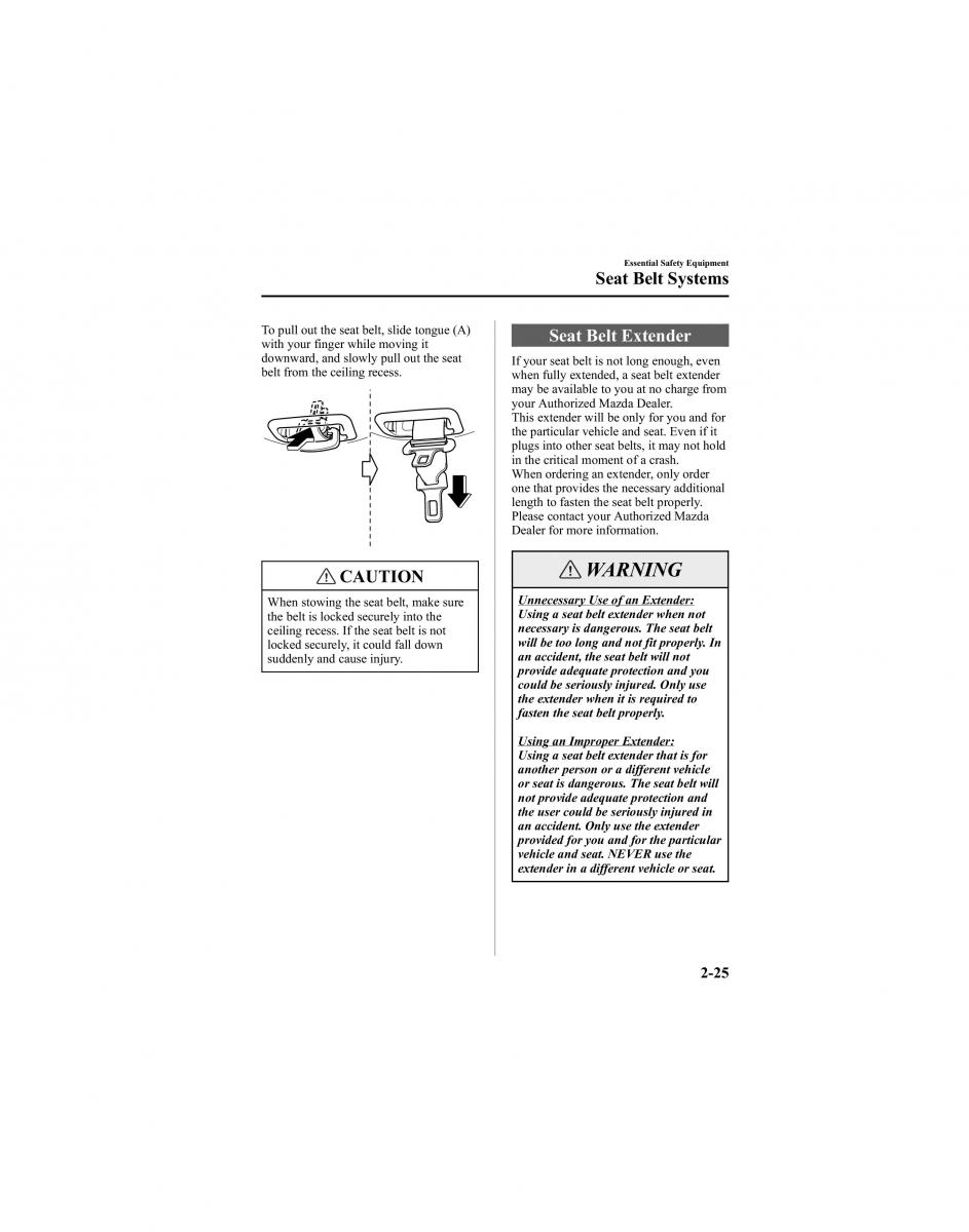 Mazda 6 I 1 Atenza owners manual / page 39
