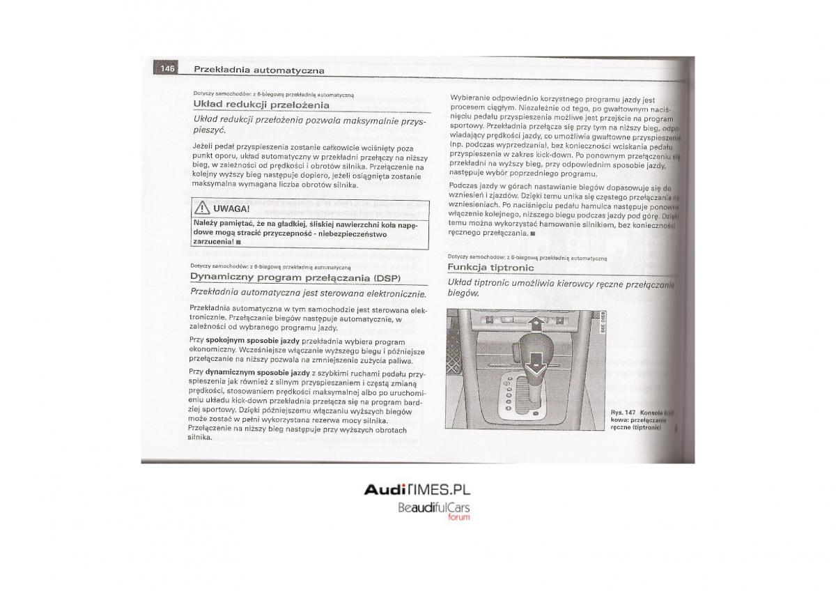 Audi A4 B7 instrukcja / page 145