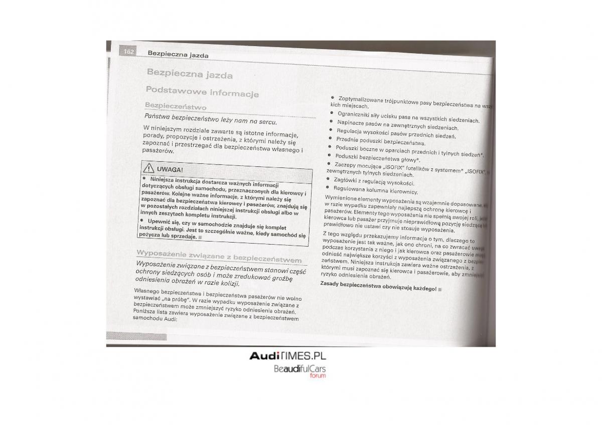 Audi A4 B7 instrukcja / page 159