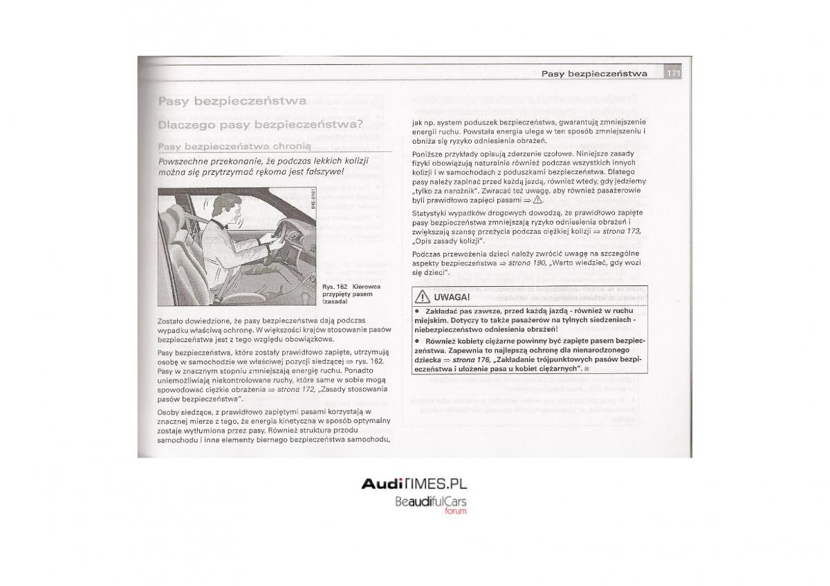 Audi A4 B7 instrukcja / page 168