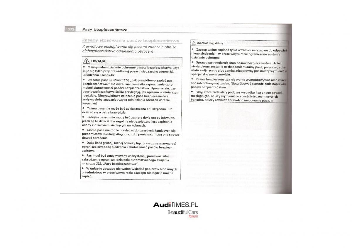 Audi A4 B7 instrukcja / page 169
