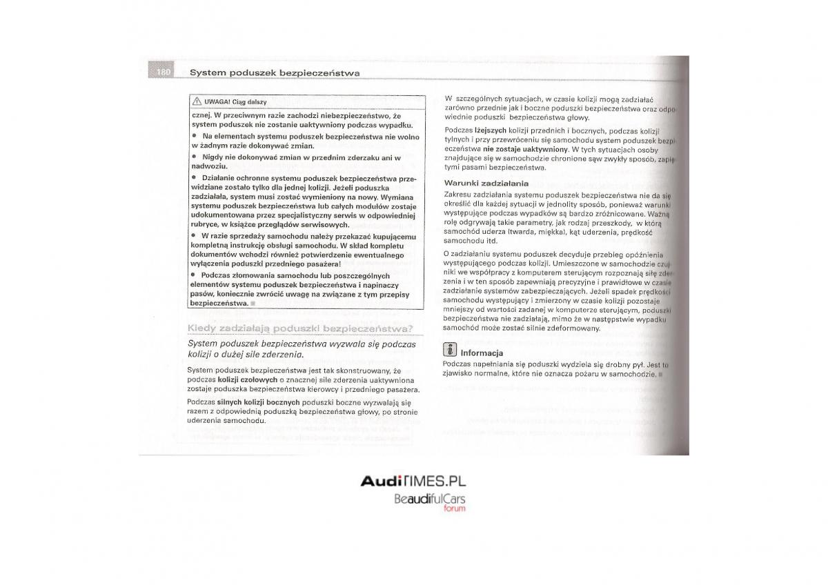 Audi A4 B7 instrukcja / page 177