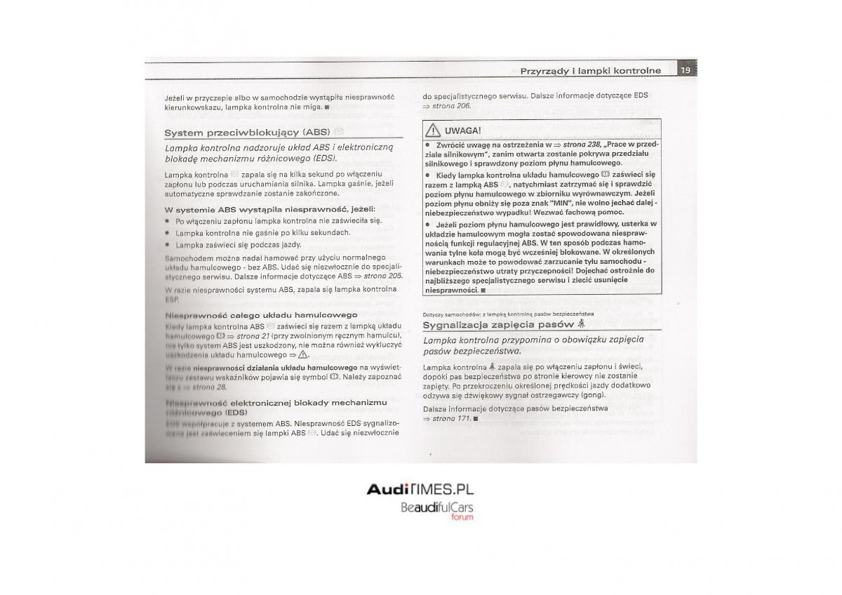 Audi A4 B7 instrukcja / page 18