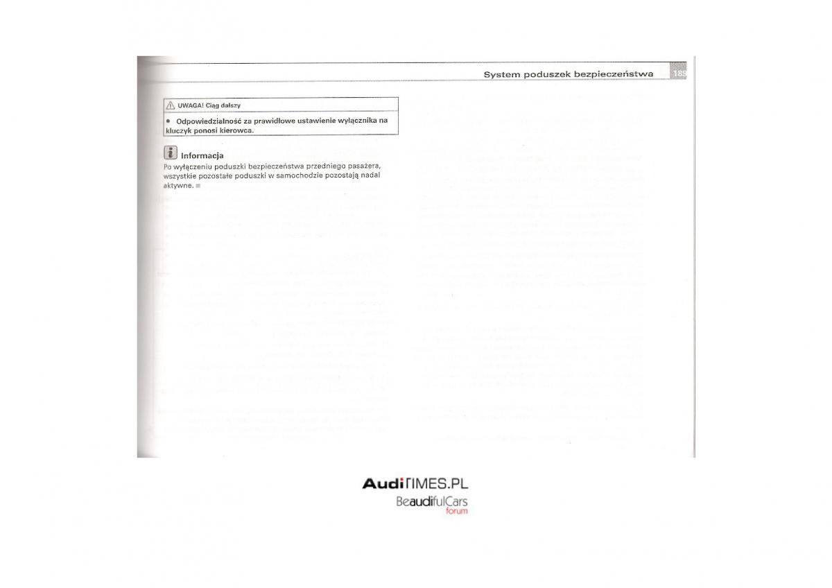 Audi A4 B7 instrukcja / page 186
