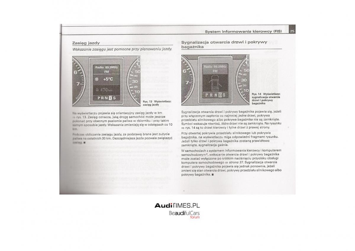 Audi A4 B7 instrukcja obslugi / page 24