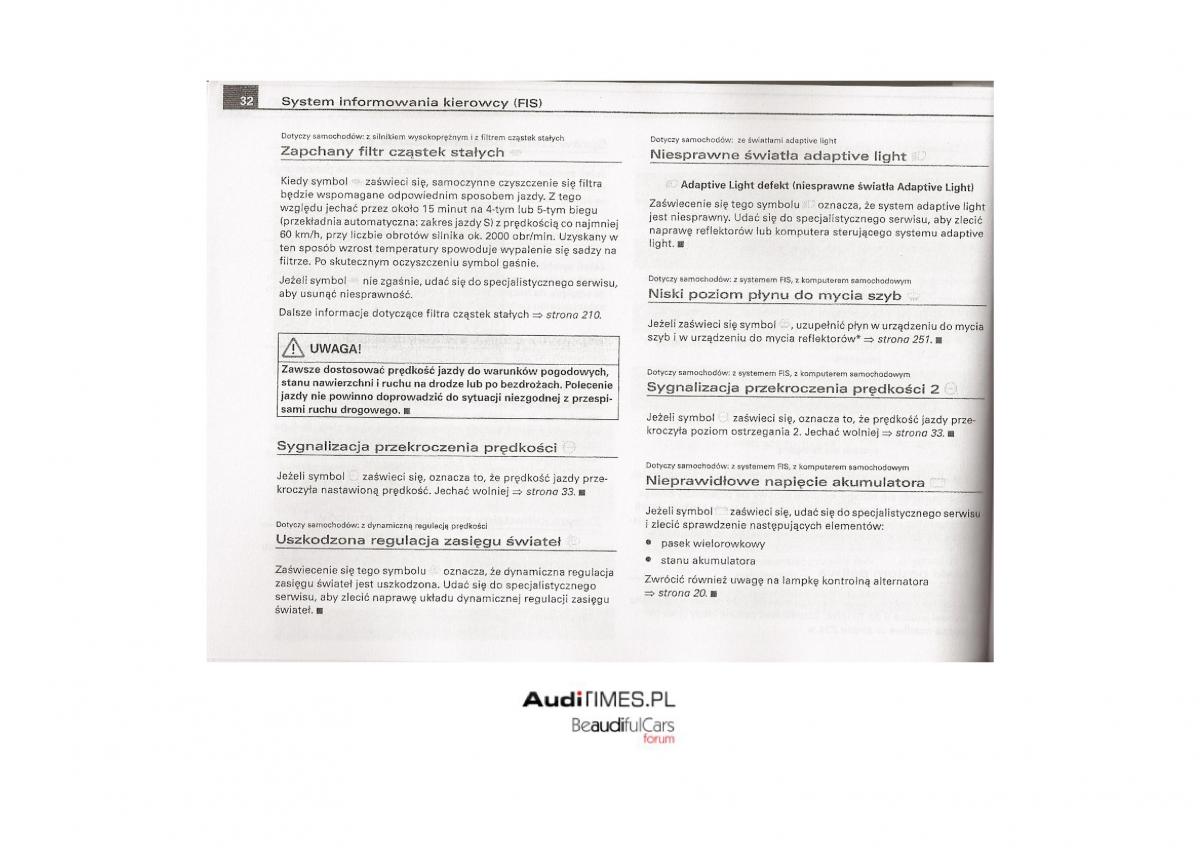 Audi A4 B7 instrukcja / page 31
