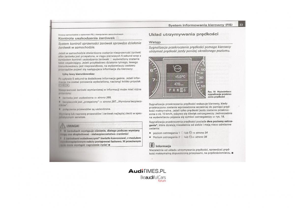 Audi A4 B7 instrukcja / page 32