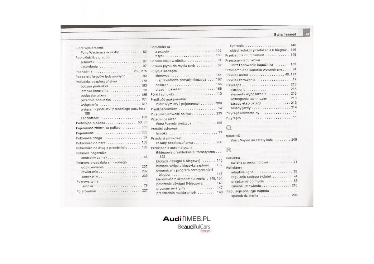 Audi A4 B7 instrukcja obslugi / page 324