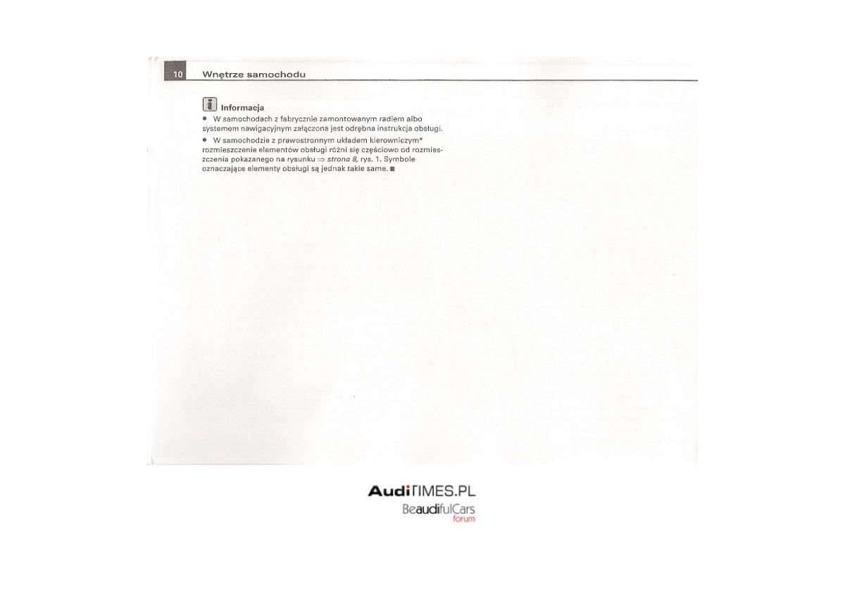 Audi A4 B7 instrukcja / page 8