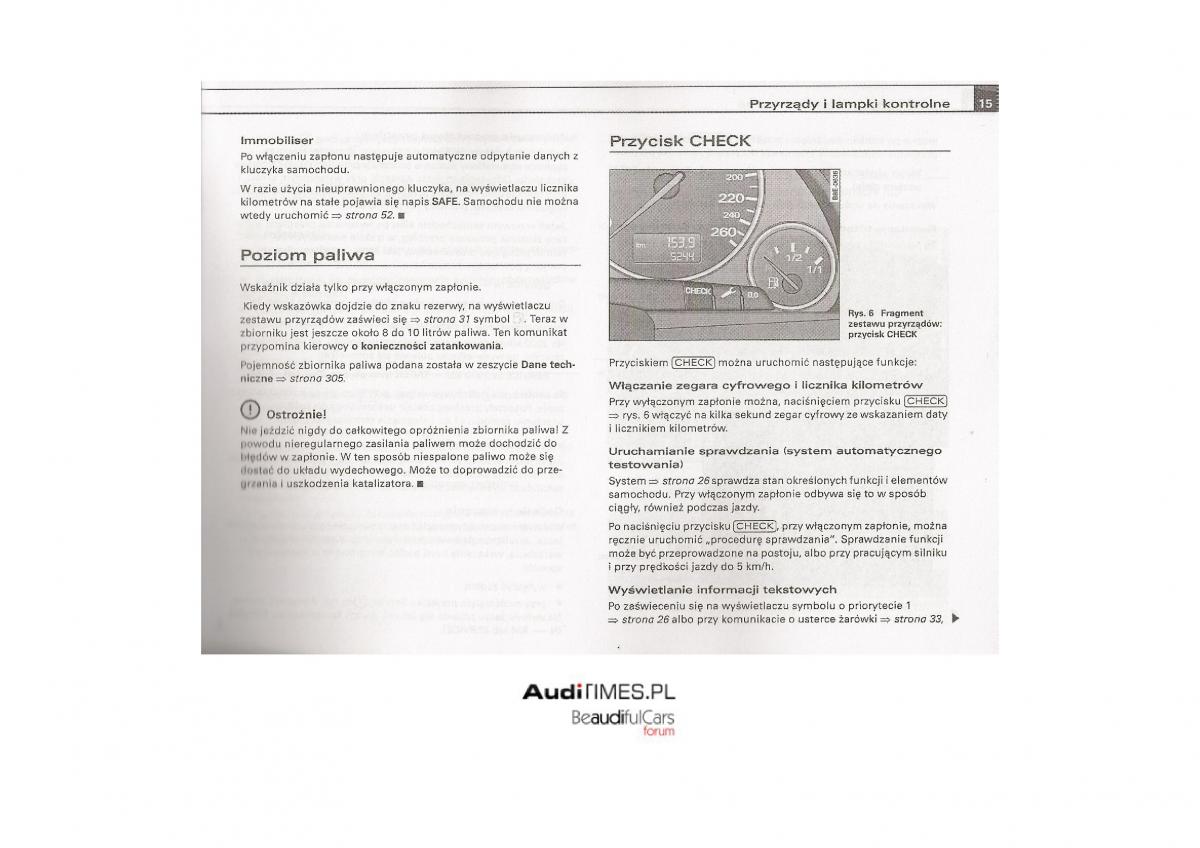 Audi A4 B7 instrukcja obslugi / page 14