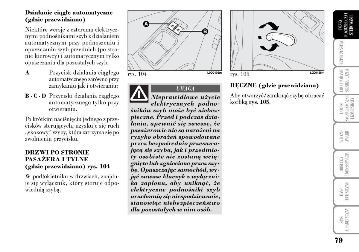 Lancia Musa instrukcja obslugi / page 81