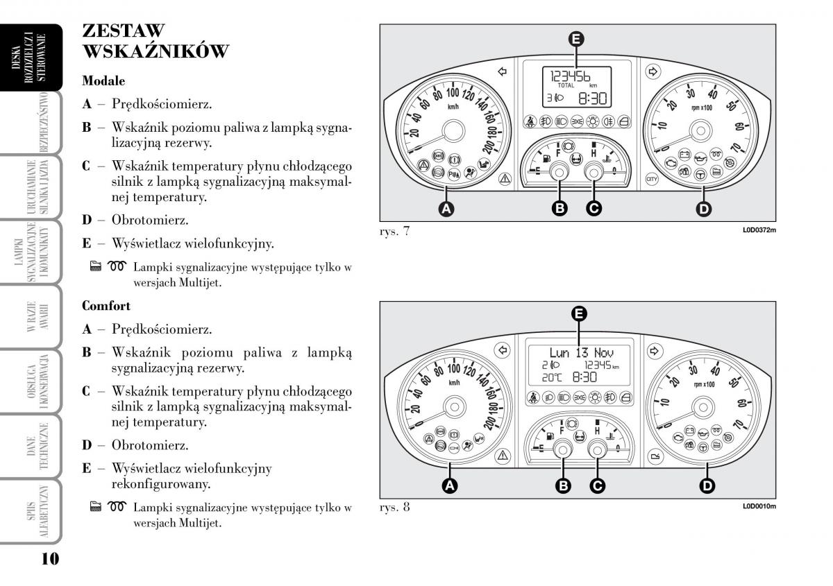 manual  Lancia Musa instrukcja / page 12