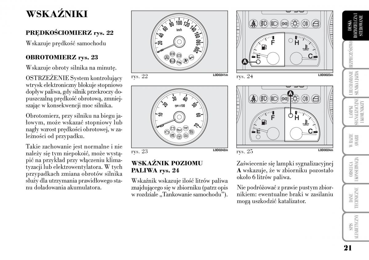 manual  Lancia Musa instrukcja / page 23
