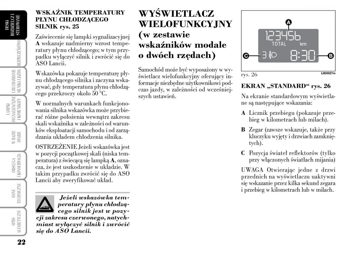 Lancia Musa instrukcja obslugi / page 24
