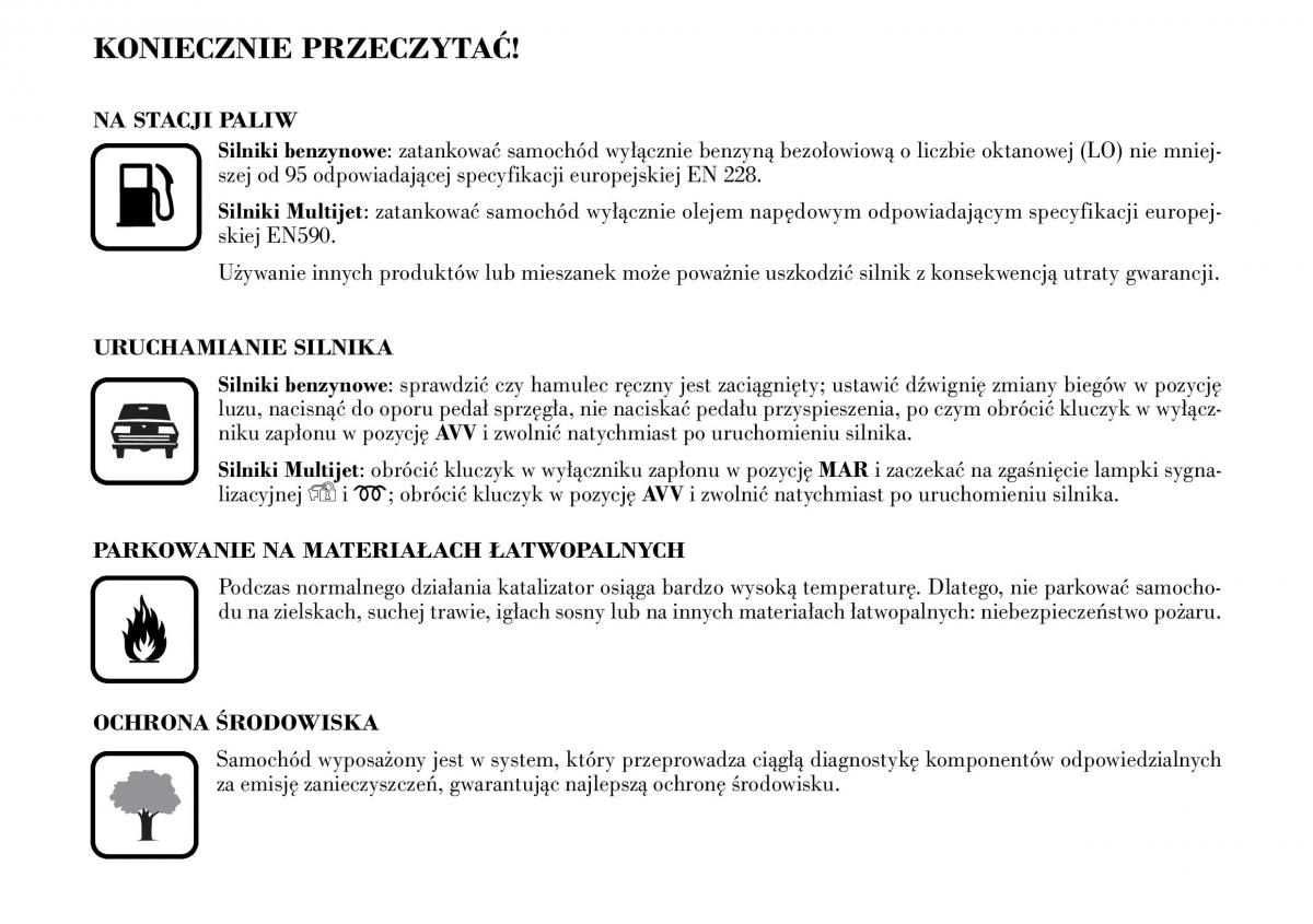 Lancia Musa instrukcja obslugi / page 7