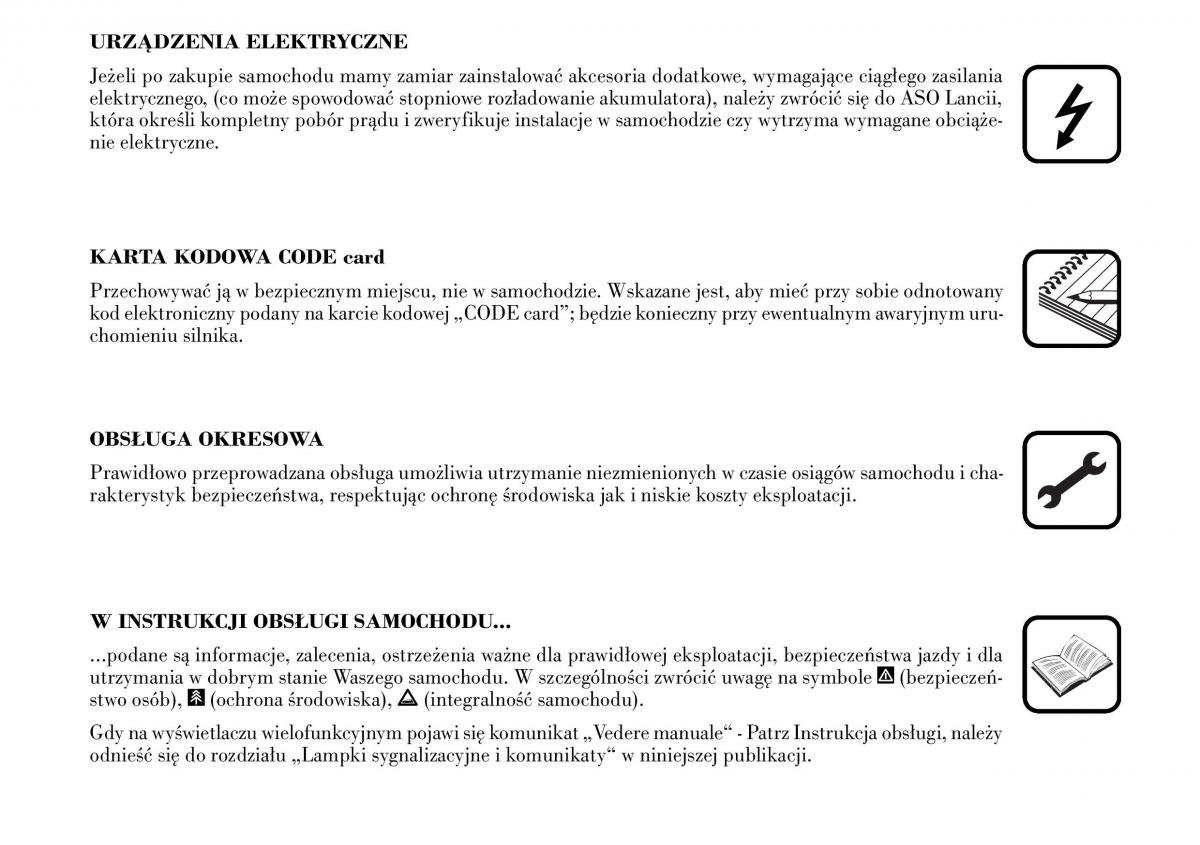 Lancia Musa instrukcja obslugi / page 8