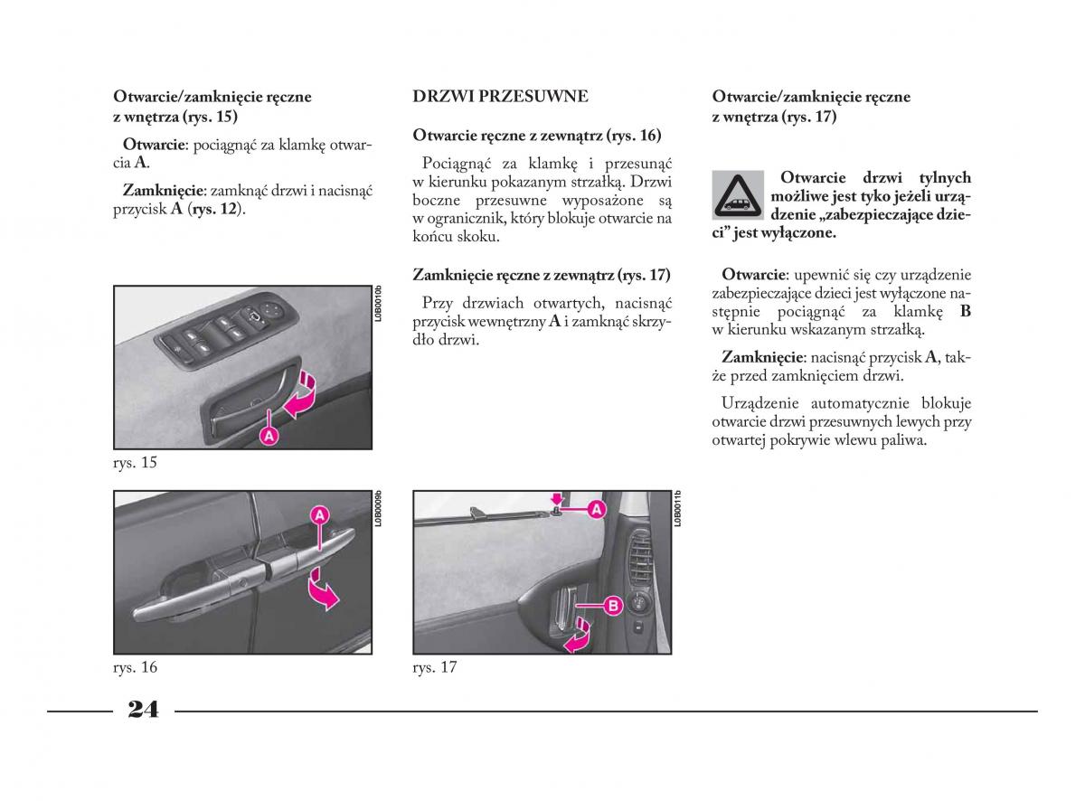 instrukcja obslugi  Lancia Phedra instrukcja / page 25
