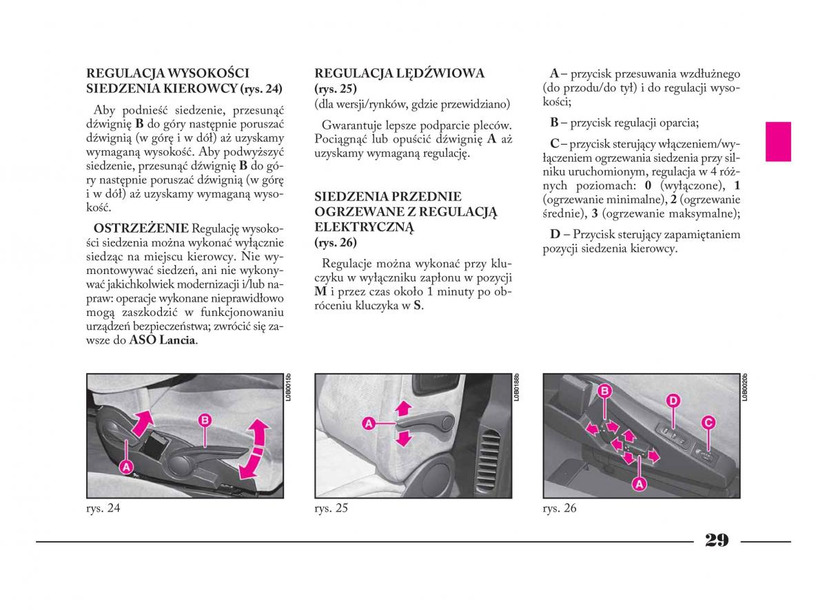 Lancia Phedra instrukcja obslugi / page 30