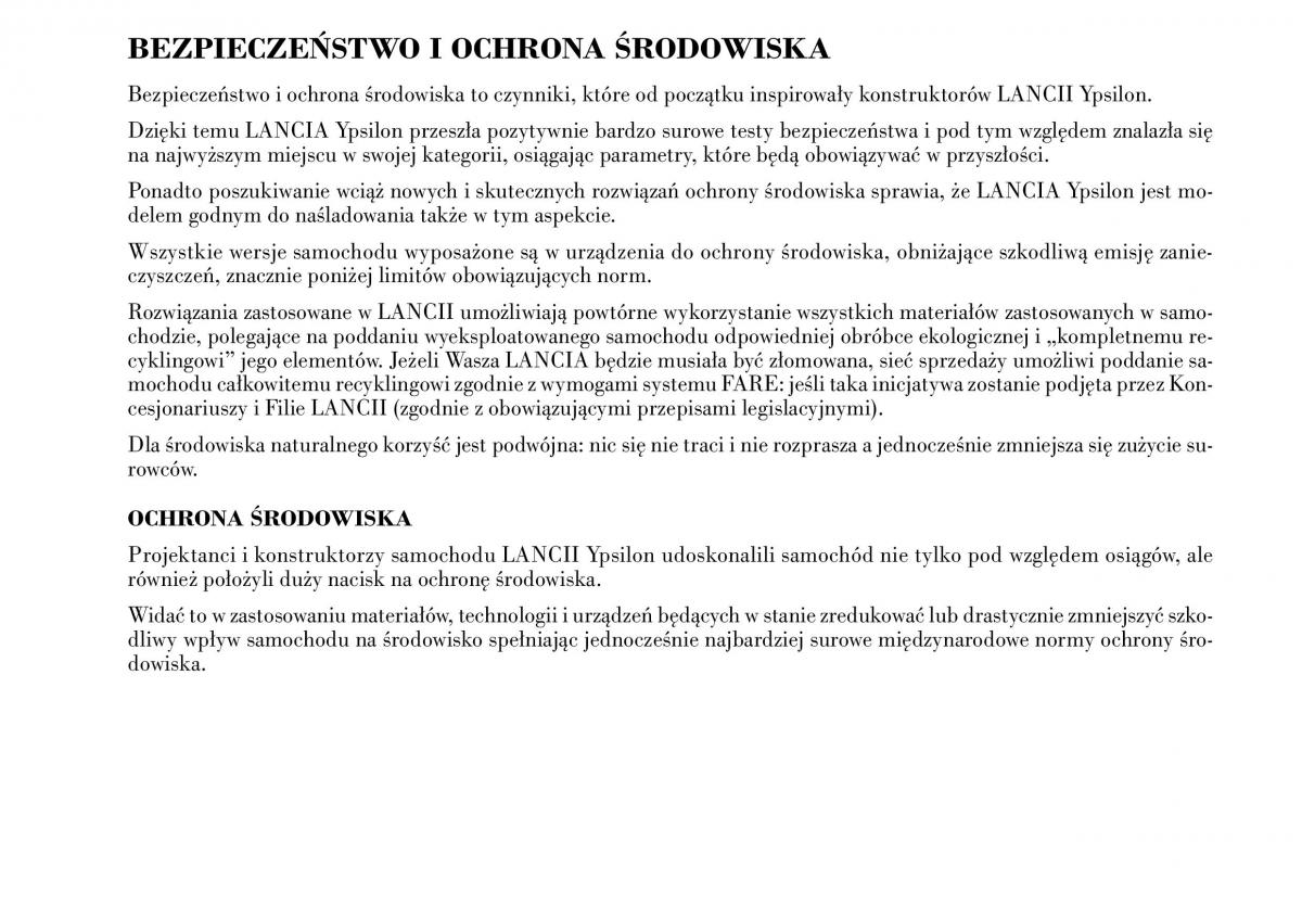Lancia Ypsilon I 1 instrukcja obslugi / page 4