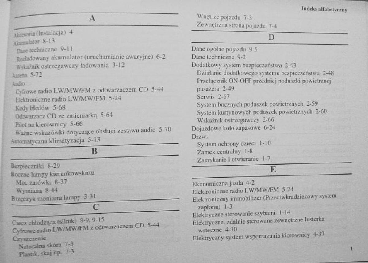 Mitsubishi Colt VI 6 Z30 instrukcja obslugi page 2 - pdf