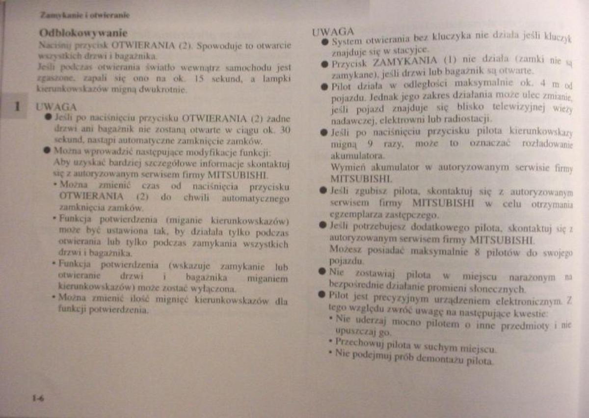 instrukcja obsługi  Mitsubishi Colt VI 6 Z30 instrukcja / page 29