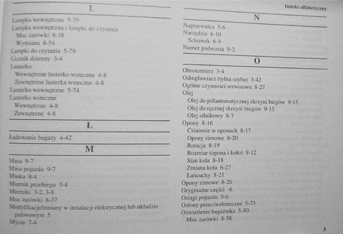 Mitsubishi Colt VI 6 Z30 instrukcja obslugi page 4 pdf