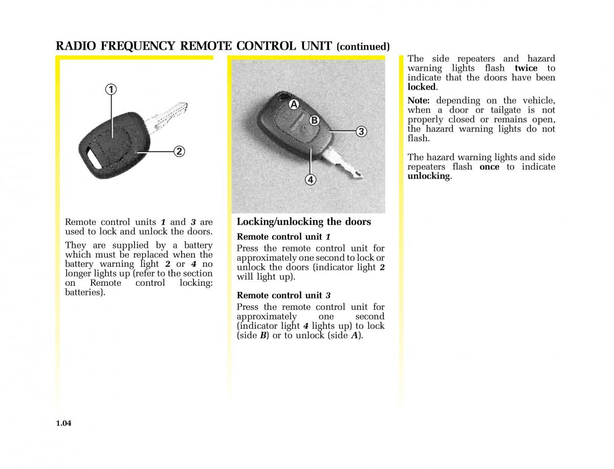 manual  Renault Kangoo I 1 Nissan Kubistar Foton View M owners manual / page 9