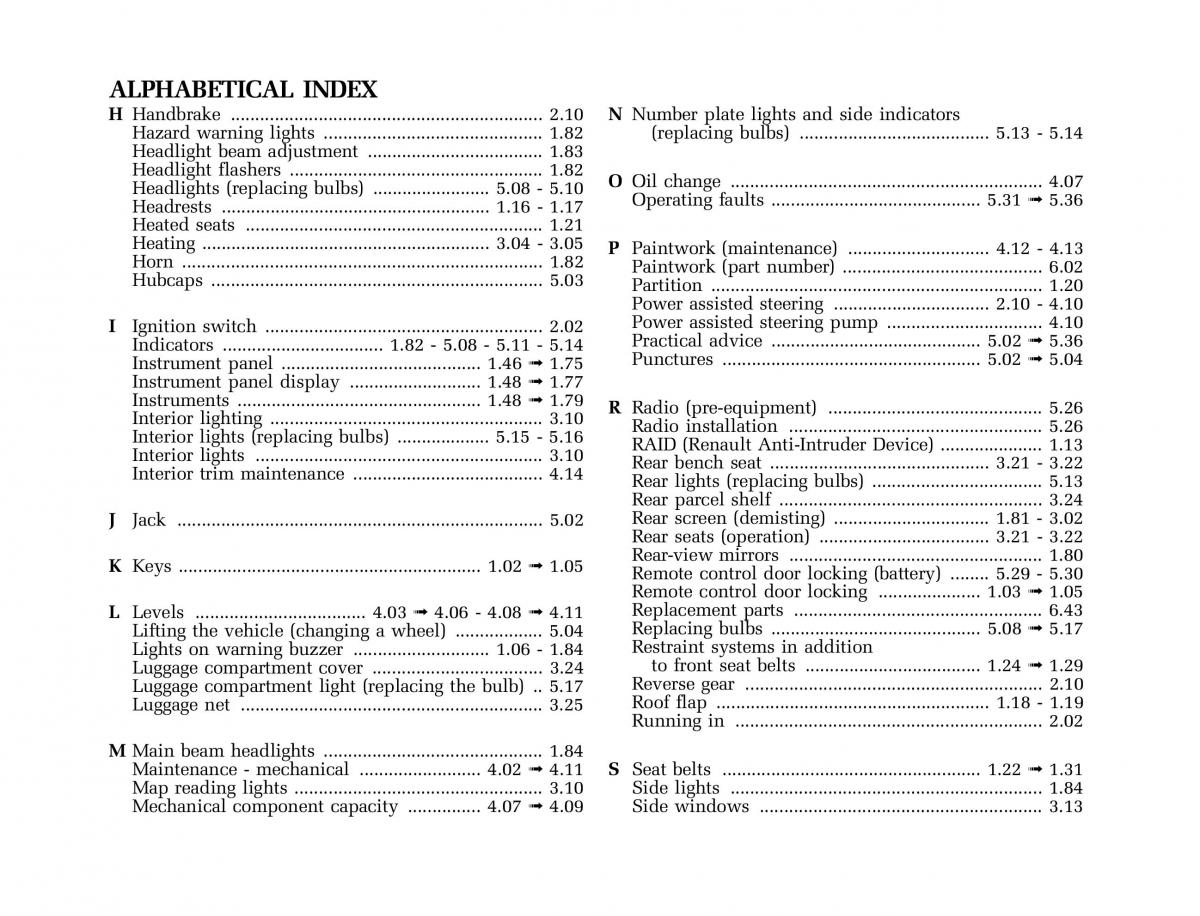 Renault Kangoo I 1 Nissan Kubistar Foton View M owners manual / page 234