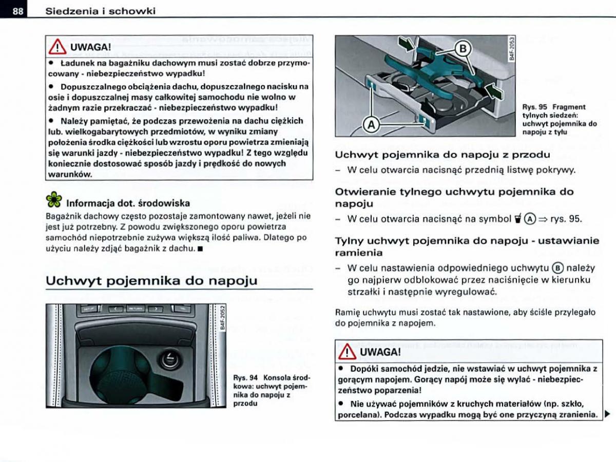Audi A6 C6 instrukcja obslugi / page 88