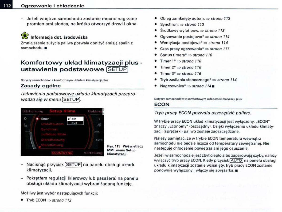 Audi A6 C6 instrukcja obslugi / page 112