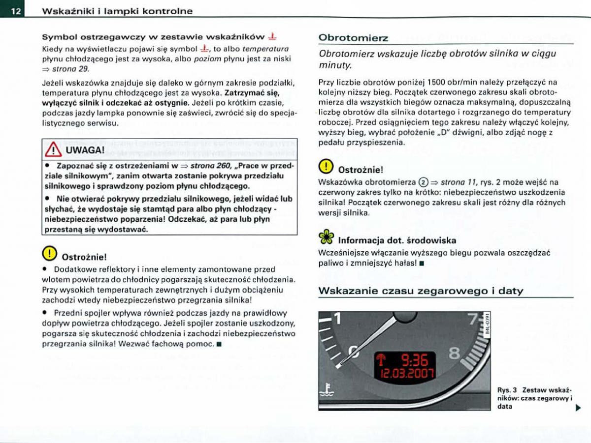 manual  Audi A6 C6 instrukcja / page 12