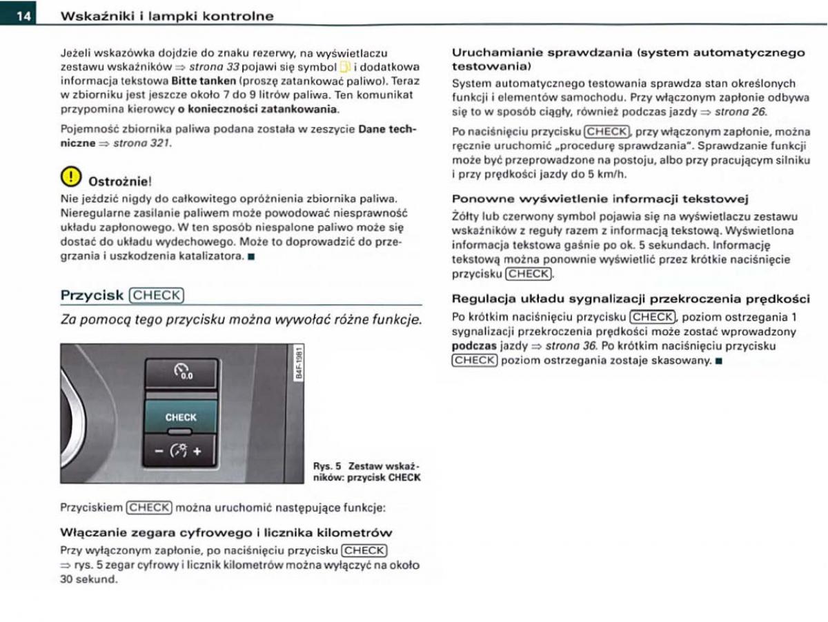 manual  Audi A6 C6 instrukcja / page 14