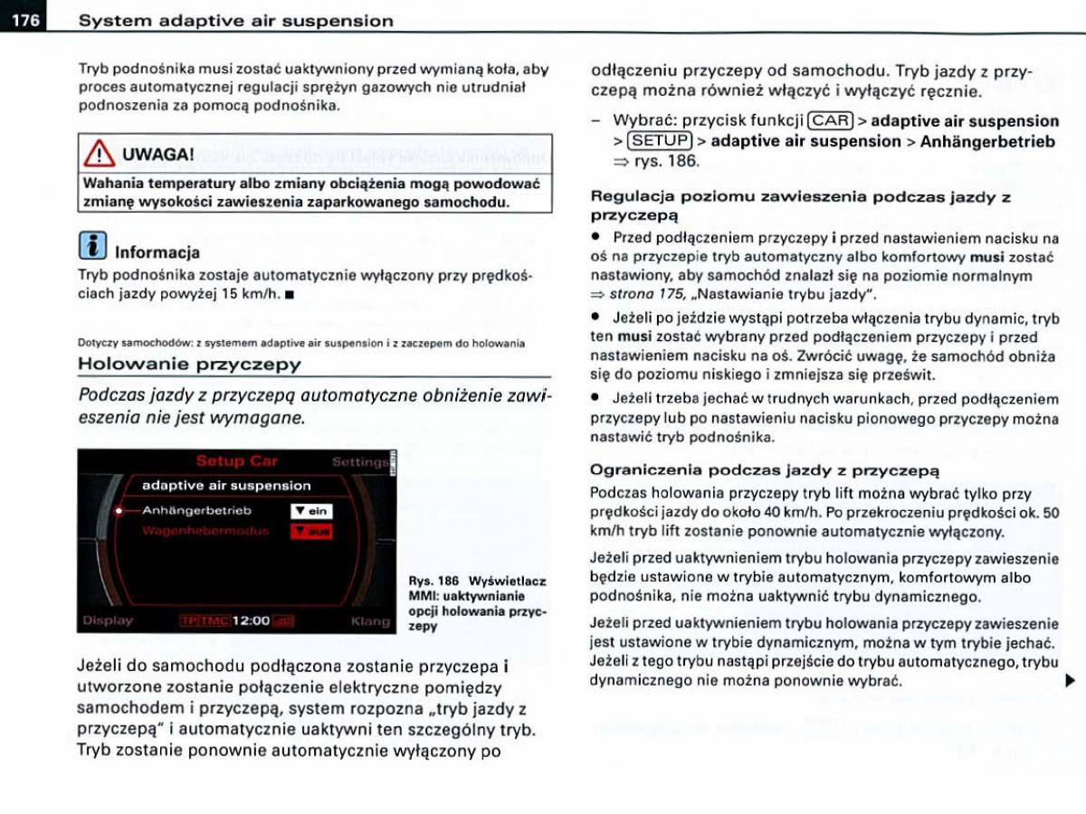 Audi A6 C6 instrukcja obslugi / page 176