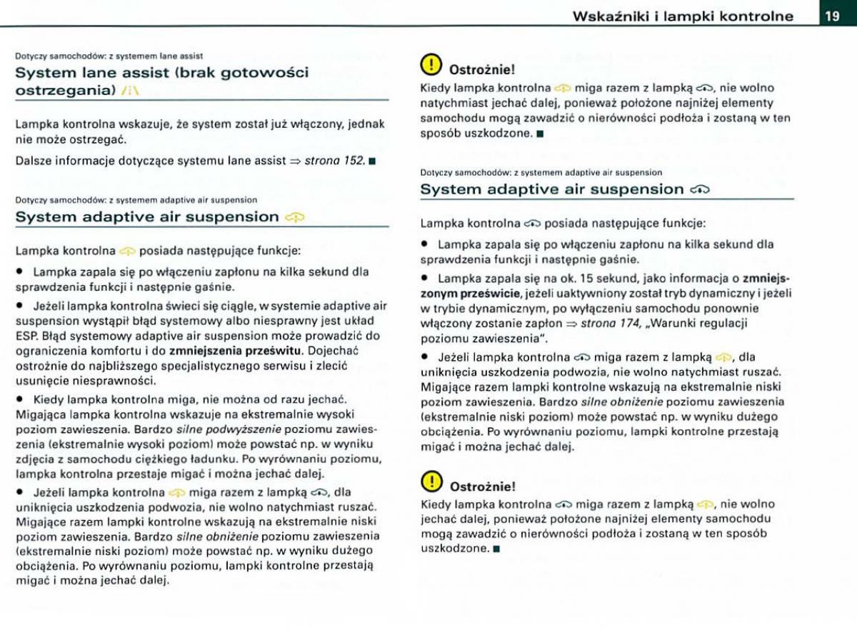 manual  Audi A6 C6 instrukcja / page 19