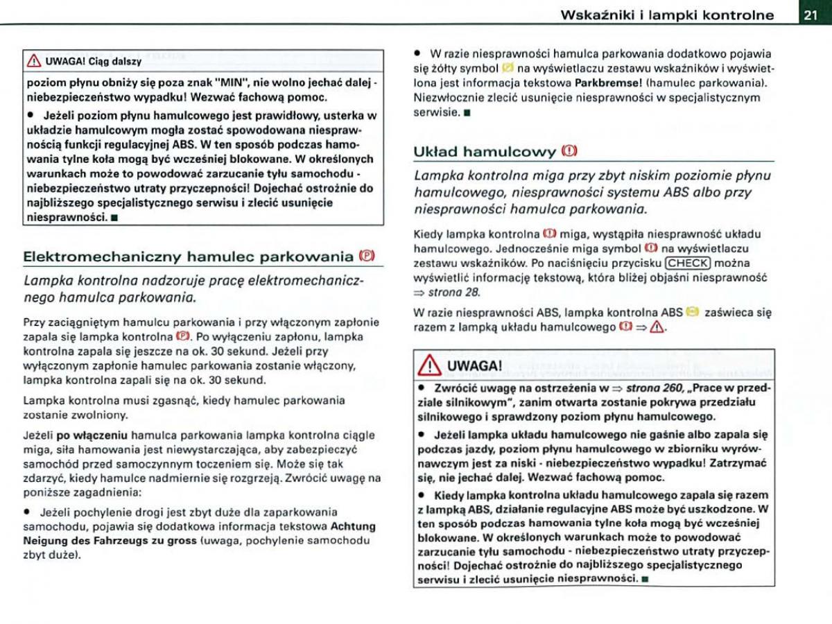 manual  Audi A6 C6 instrukcja / page 21