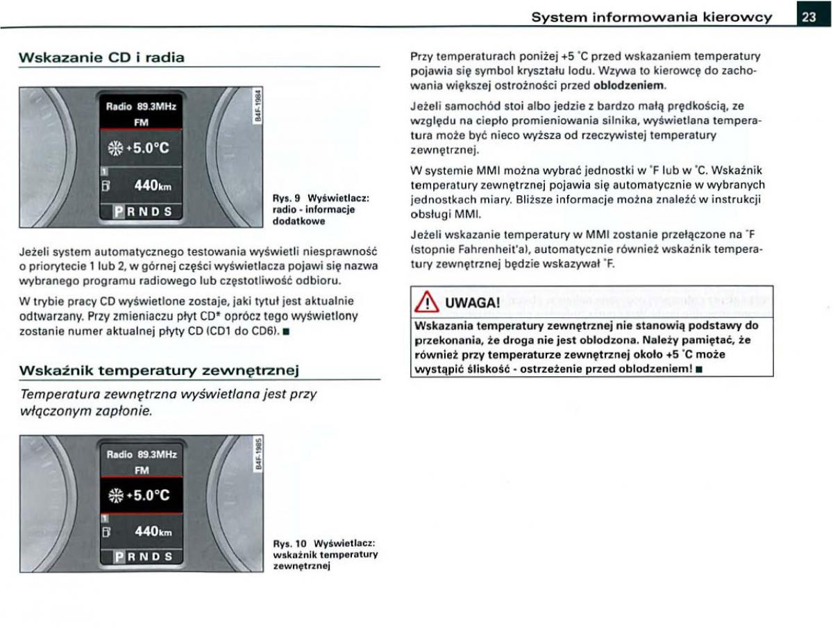 manual  Audi A6 C6 instrukcja / page 23